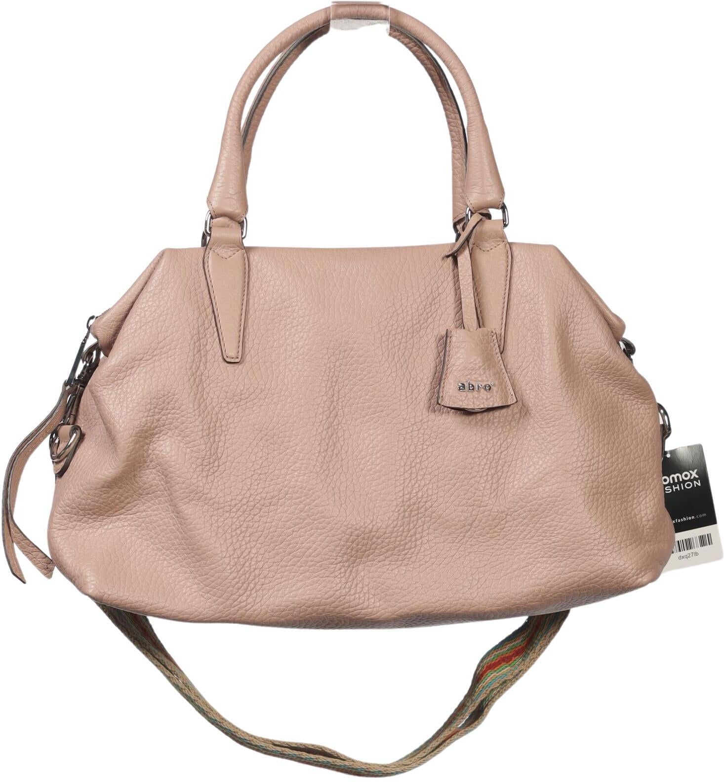 Abro Damen Handtasche gross Leder, Pink, Leder - Second Hand