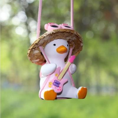 Uplift Picks Cute Swing Duck Car Hanging Ornament Rearview Mirror Decor d