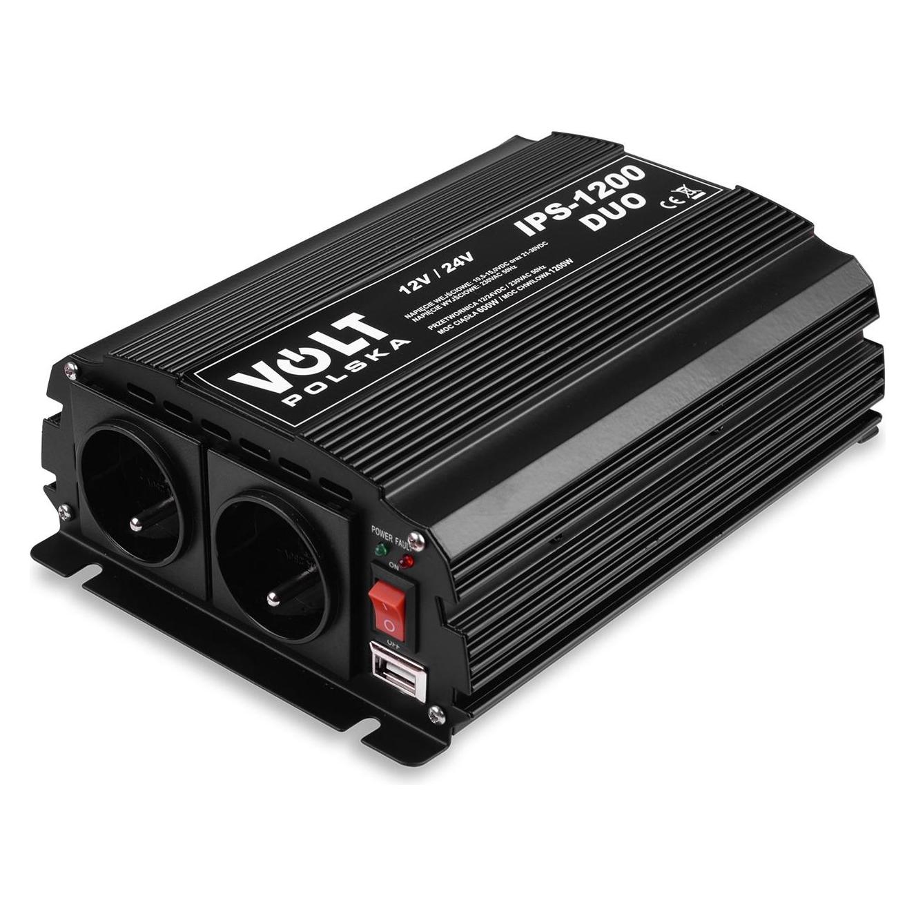 KONVERTER VOLT POLSKA IPS-1200 DUO 12V 24V/230V 600X1200W (22582)