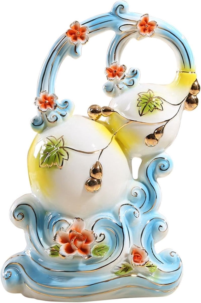 Decoratieve keramiek sculptuur multicolor