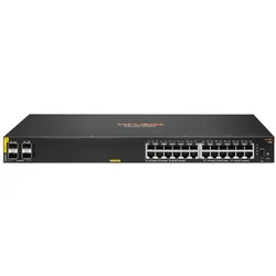 HPE Aruba 6100 24G CL4 PoE 4SFP+ (24 Ports), Netzwerk Switch, Schwarz