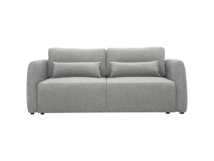 Canapé droit convertible en tissu  Concorde  3 places - Gris