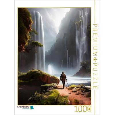 CALVENDO Puzzle Wasserfälle | 1000 Teile Lege-Größe 64x48cm Foto-Puzzle für glückliche Stunden