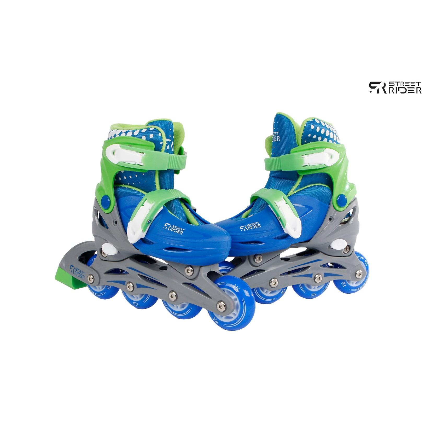 Kids Globe Street Rider Inlineskates grün / blau, verstellbar von Gräße 27-30