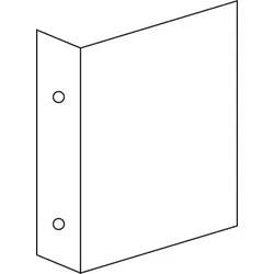 Aufkleber I Fahnenschild für Lagerplatzkennzeichnung, blanko, Kunststoff, 230x250mm