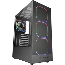 Tacens MARS MC-NEBULA 4x120mm ARGB ATX- obudowa (ATX, mATX, Mini-ITX), PC Gehäuse, Schwarz