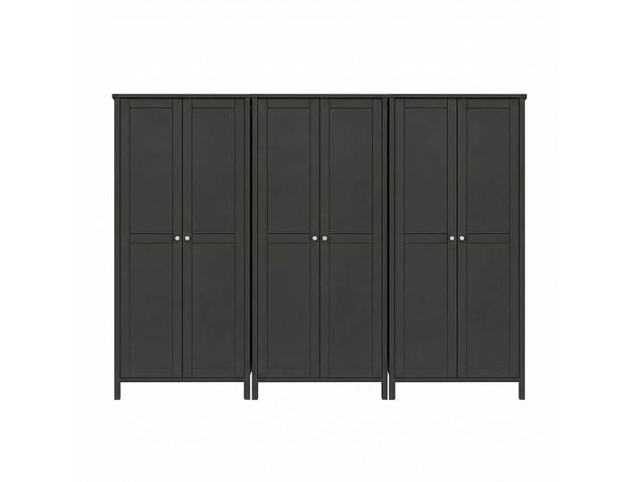 ebuy24 Kleiderschrank Tromsø Mokka lackiert 267/50/195 cm, 267x195x50 cm, Schlafzimmer, Kleiderschränke