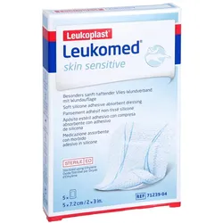 Leukomed skin Sensitive steril 5x7,2 cm 5 St