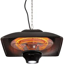 Blumfeldt Heat Square Infrarot-Heizstrahler 1000/2000W Carbon IP24 LED Schwarz