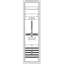 Striebel & John DA17BA Komplettschrank, Aufputz, Dreipunkt, A17 1Z, Schutzklasse II, Schutzart IP31 2CPX054252R9999
