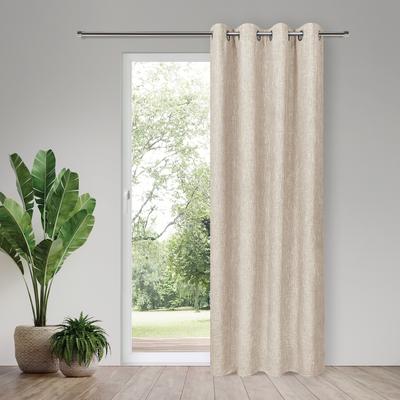 Vorhang GERSTER "Karima" Gr. 1, grau, B:145cm H:245cm, Polyester, Gardinen, SB-Ösenschal "Karima"