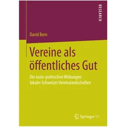 Vereine als öffentliches Gut, Fachbücher von David Born