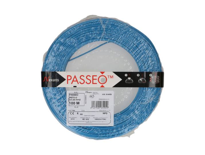 Max Hauri AG T-Draht H07V-U1X1.5 hellblau
