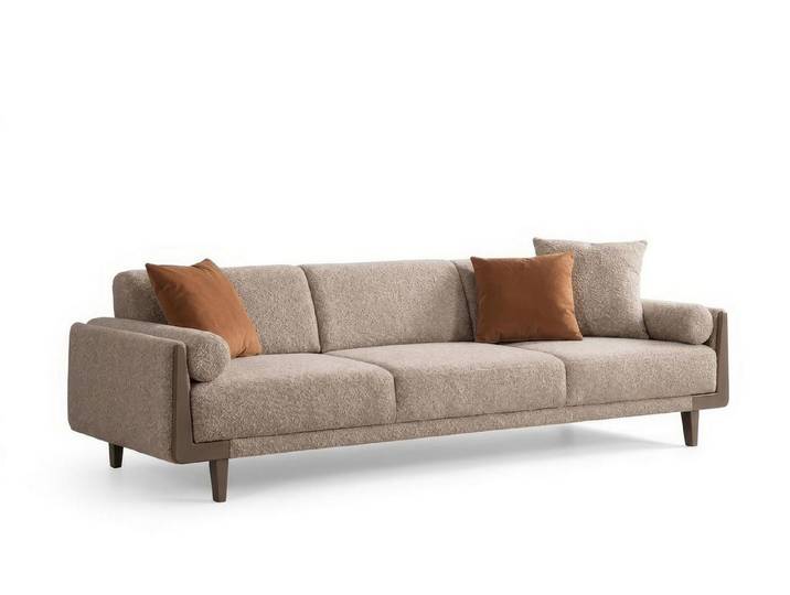 JVmoebel 3-Sitzer 3-Sitzer Sofa Modern Beige Luxus Edel Stilvoll Design Polster Neu, 1 Teile, Made in Europa