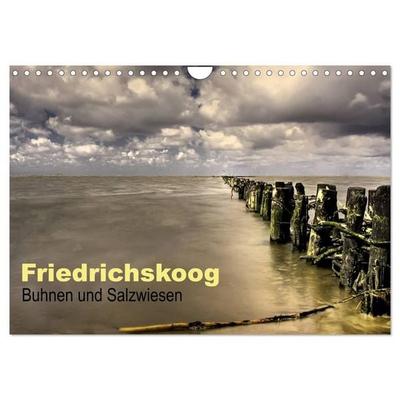 Friedrichskoog Buhnen und Salzwiesen (Wandkalender 2027 DIN A4 quer), CALVENDO Monatskalender