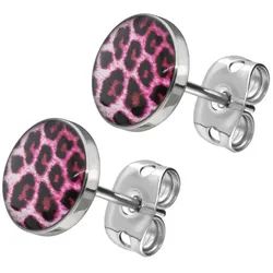 Chirurgenstahl Ohrstecker LEOPARD