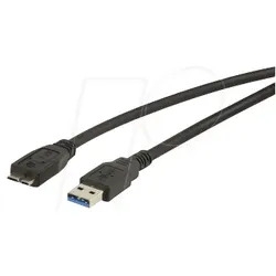 USB3 A-A-MIC1 SW - USB 5 Gb/s Kabel, A Stecker auf Micro B Stecker, 1 m