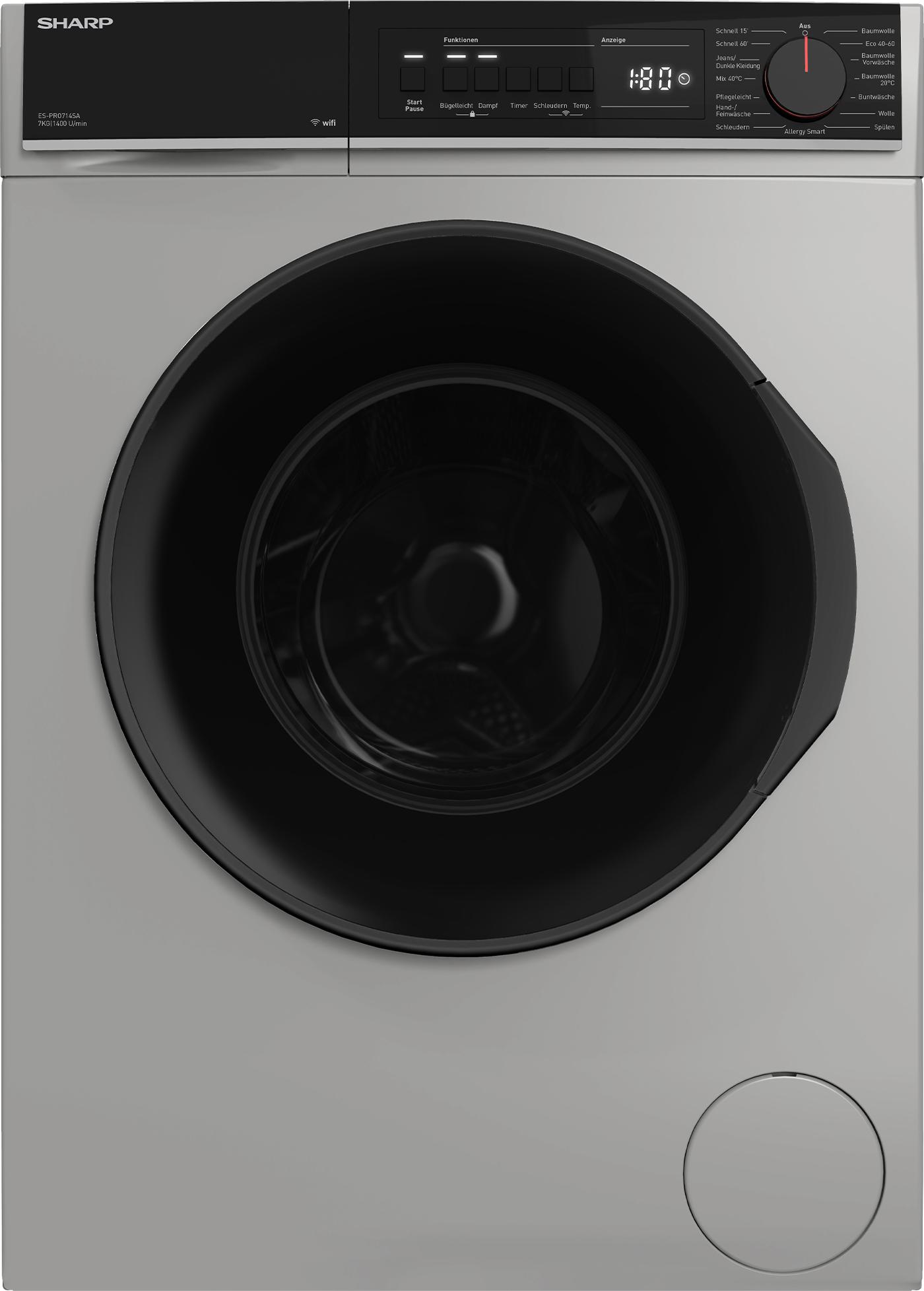Sharp ES-PRO714SA-DE Waschmaschine 7kg VeeZy App AquaStop AllergySmart