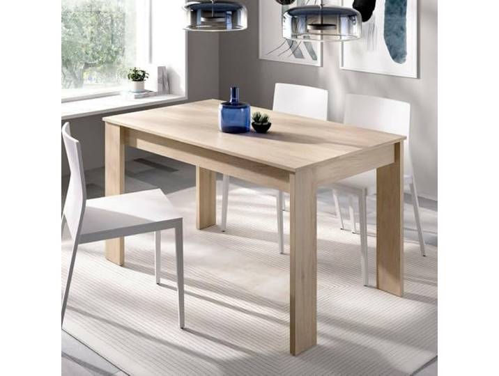 Dmora - Censo Fester Tisch, Mehrzweck-EssRegal, rechteckiger Küchen- oder Esszimmertisch, 139 x 81 x 77 cm, Eiche