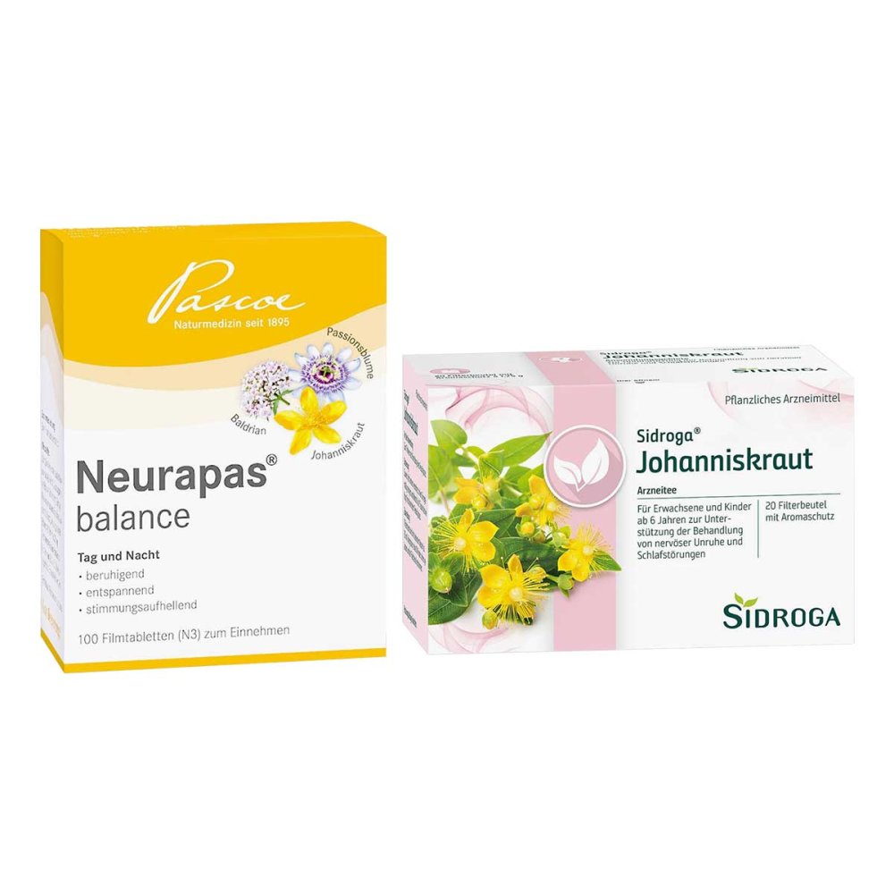 Neurapas Balance Tabletten + Sidroga Johanniskraut Tee 08105638