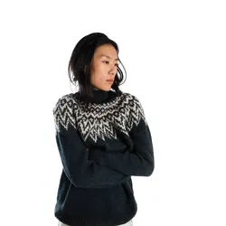Fuza Wool of Denmark Damen Che Che Wollpullover - L/XL - Navy