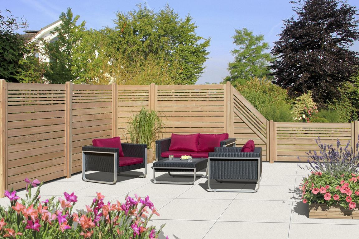 DELTAGARTENH Zaun Sina Lärche Schrägelement 90x180/90cm 08428515