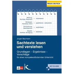 Sachtexte lesen und verstehen, Fachbücher von Jürgen Baurmann, Michaela Hellriegel