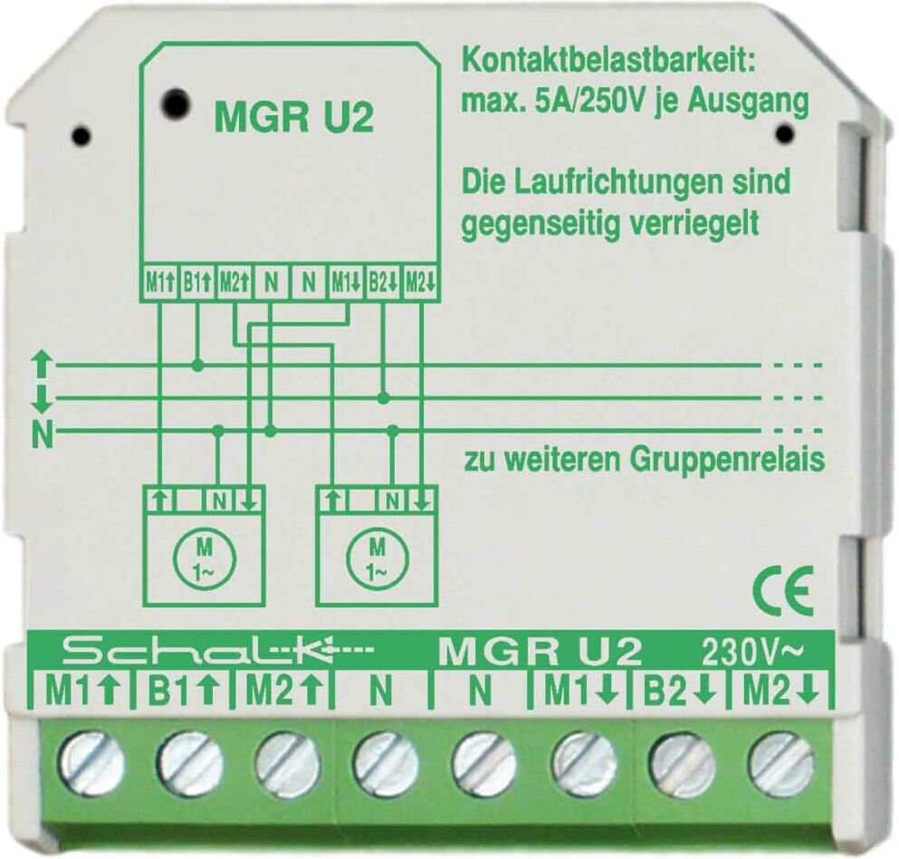 Schalk Motor-Gruppen-Relais 230VAC,2W,5A MGR U2 (MGRU29)