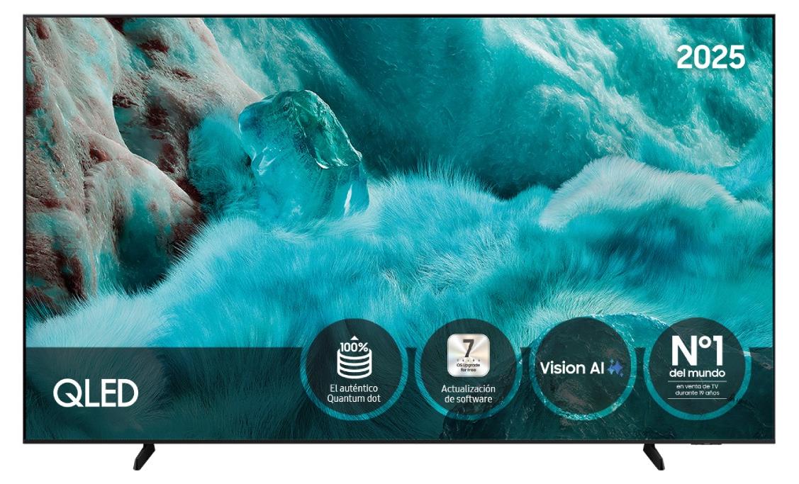Samsung TQ98Q7FAAU, 2,49 m (98"), 3840 x 2160 Pixel, QLED, Smart-TV, WLAN, Schwarz