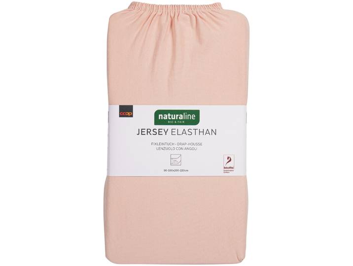 Naturaline Textil Bio Fixl. Jersey EA 90x200 rosa