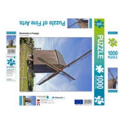 CALVENDO Puzzle Windmühle in Pudagla | 1000 Teile Lege-Größe 64x48cm Foto-Puzzle für glückliche Stunden