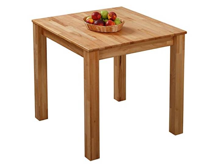 Krok Wood Esstisch Bonn aus Massivholz (Buche, 75x75x75 cm)