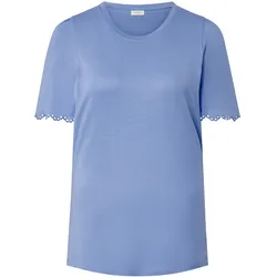 Tchibo - Shirt mit Raffung - Damen - Gr. M - hellblau