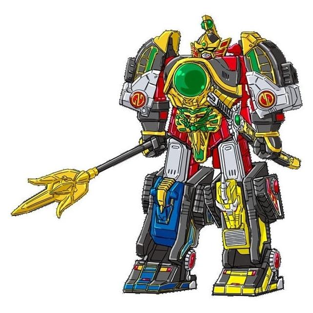 Playmates Power Rangers Thunder Megazord with Mega Power Sword Actionfigur 28 cm (PLA68695)