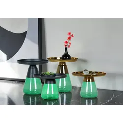 Gutmann Factory Amalya Couchtisch/Beistelltisch Typ 3 Glas|Metall