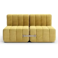 Curt Zweisitzer Modulsofa Barcelona Gelb