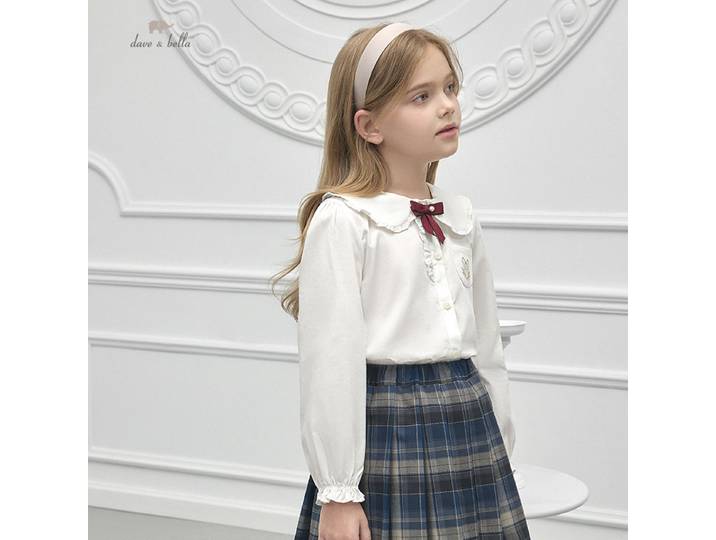 MAC-Uniforme formel plissé pour enfants, style académique décontracté, doux, trempé, automne, fille, 2 pièces, DB3236064