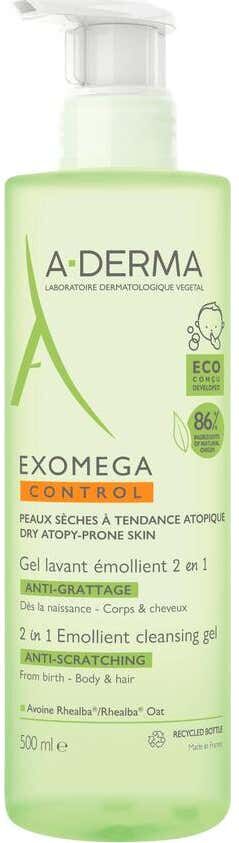 A-DERMA Exomega Gel Limpiador Emoliente 2en1 500ml