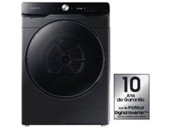 Sèche-linge pompe à chaleur SAMSUNG DV16DG8600BV - 16 kg - Digital Inverter - L84 4cm - Optimal Dry - Noir