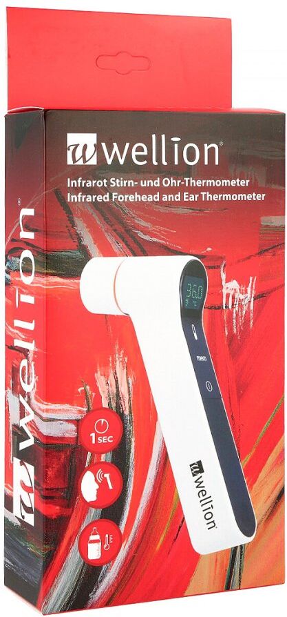 Wellion Infrarot Stirn- und Ohr-thermometer