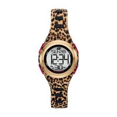 Chronograph SKECHERS "Tennyson", braun (braun, schwarz, grau), Armbanduhren, Damen, schwarz, Chronograph, Quarzuhr, Armbanduhr, digital, Tag, Wochentag, Stoppfunktion