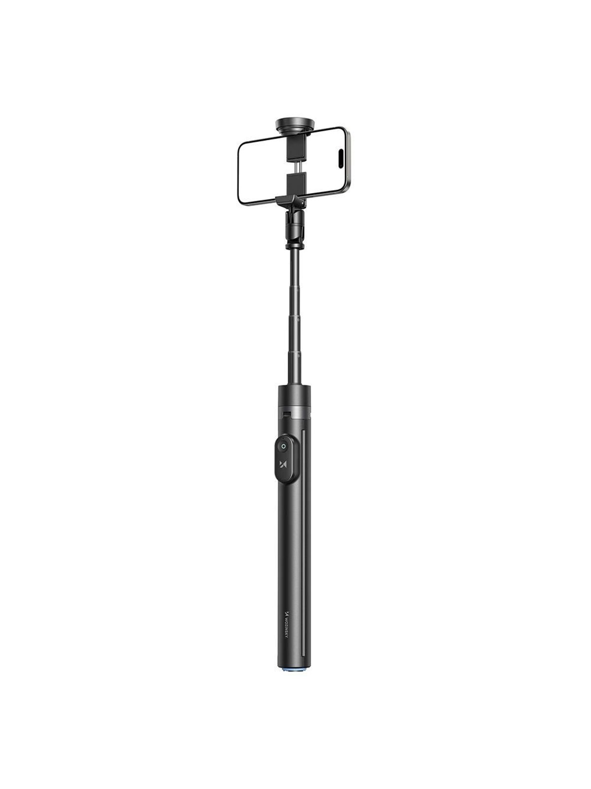 Wozinsky Selfie stick WRZP1 with automatically extendable legs tripod function 1.7m - black
