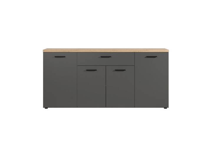 Sideboard Baggio Anthrazit/Eichefarben B: 180cm
