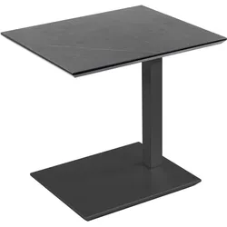 BEISTELLTISCH Cerelia 55x47x54 höhenverstellbar Anthrazit/Marmara Nero