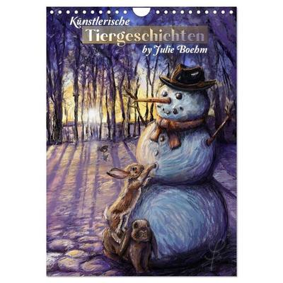 Künstlerische Tiergeschichten (Wandkalender 2027 DIN A4 hoch), CALVENDO Monatskalender
