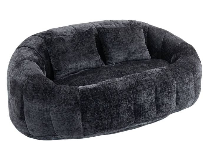 SeedWave Sofa mit 34 cm Rückenlehne, Chenille-Stoff, Memory Foam Füllung, 250 kg, 2 Kissen für Extra-Komfort, Doppelsitzer-Design, Lazy Sofa