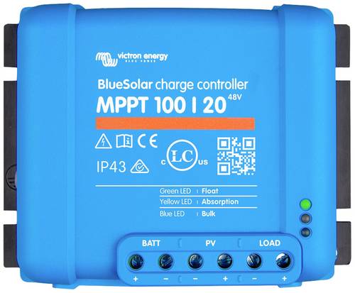 Victron Energy BlueSolar Laderegler MPPT 12 V, 24 V, 48V 20A