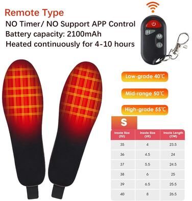 Uplift Treasures Smart APP Heated Insoles With Remote Control d