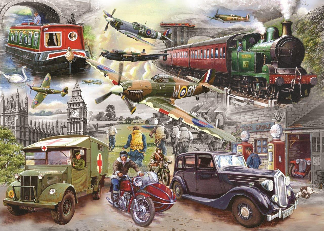 House of Puzzles Puzzel Fading Memories 1000 stukjes Retro-stijl