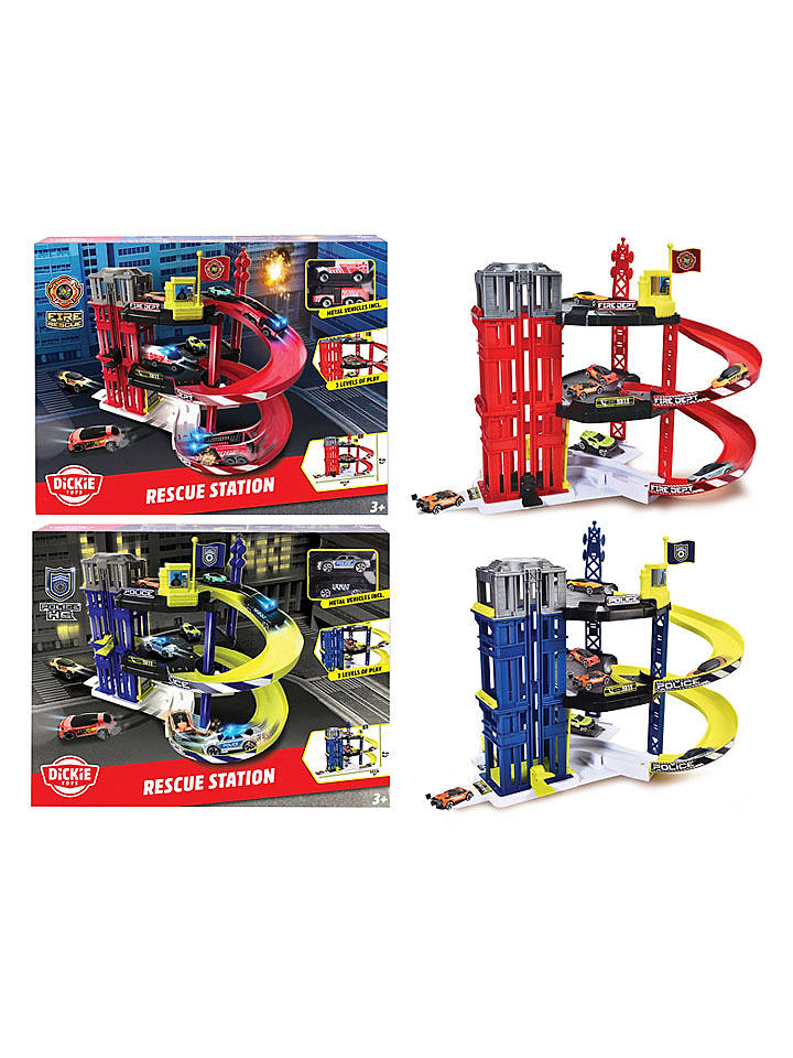Dickie Autorennbahn "Rescue Station" - ab 3 Jahren (Überraschungsprodukt) - onesize